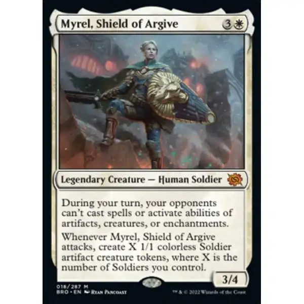 MtG The Brothers' War Mythic Rare Myrel, Shield of Argive #18