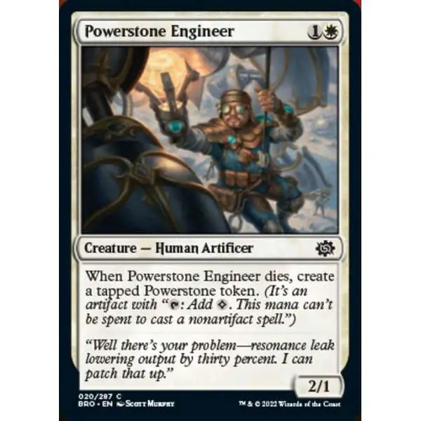 MtG The Brothers' War Common Powerstone Engineer #20