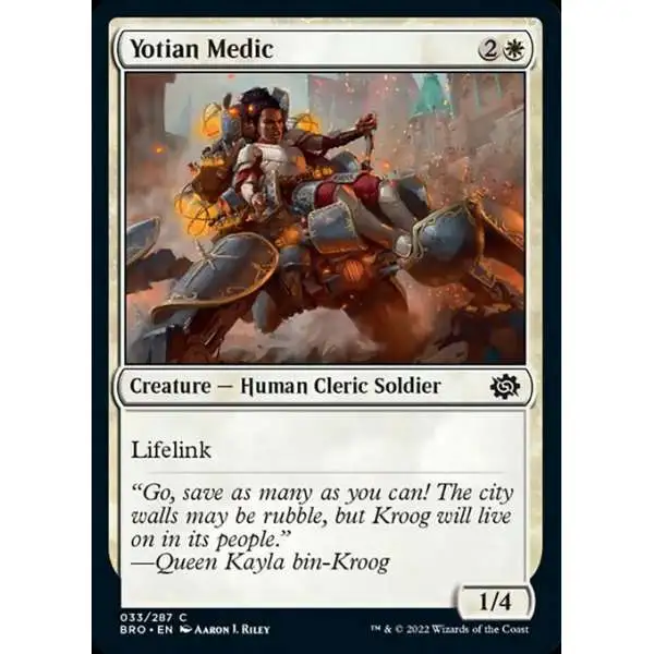 MtG The Brothers' War Common Yotian Medic #33