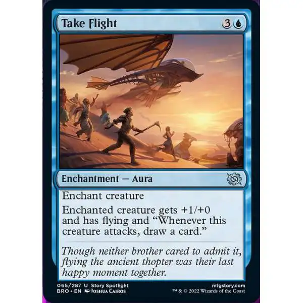MtG The Brothers' War Uncommon Foil Take Flight #65