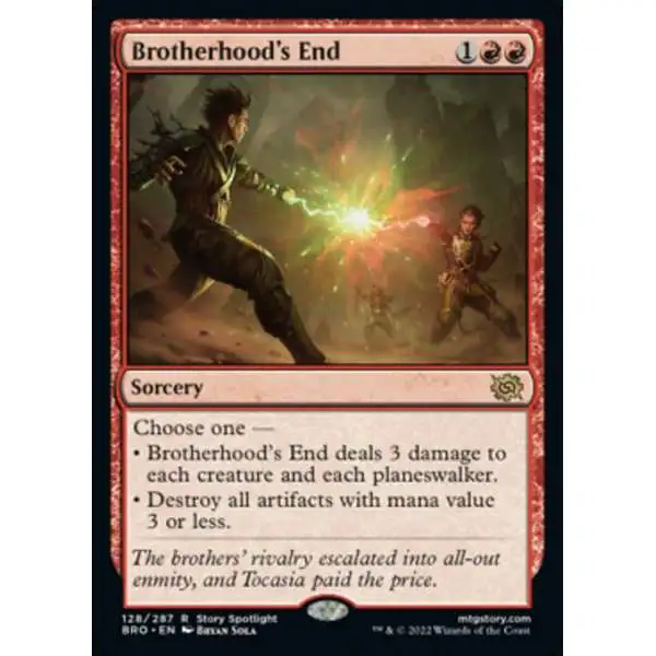 mtg brothers war rare cards Magic: The Gathering The Gift Bundle Destroy all artifacts with mana value 3 or less The 10 Cards Everybody Wants