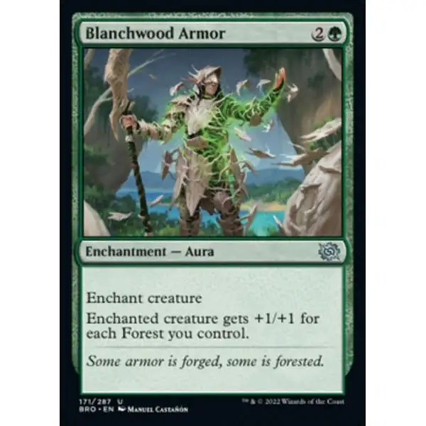 MtG The Brothers' War Uncommon Blanchwood Armor #171