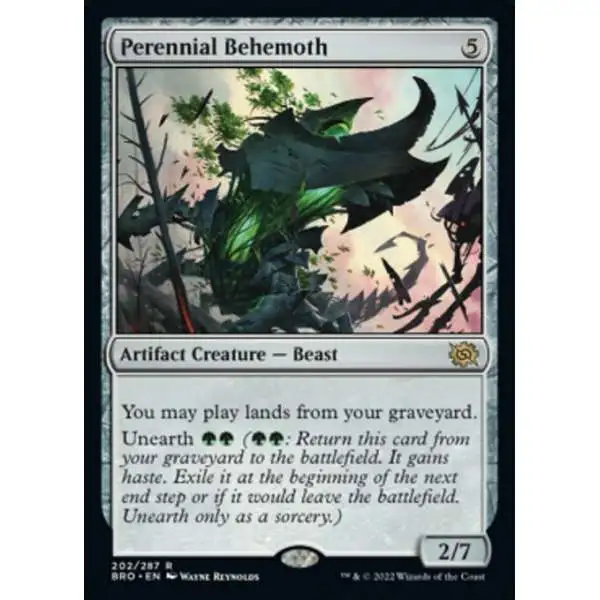 MtG The Brothers' War Rare Perennial Behemoth #202