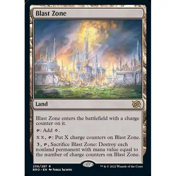 MtG The Brothers' War Rare Foil Blast Zone #258