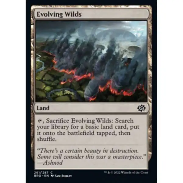 MtG The Brothers' War Common Foil Evolving Wilds #261