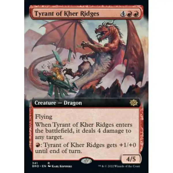 MtG The Brothers' War Rare Tyrant of Kher Ridges #341 [Extended Art]