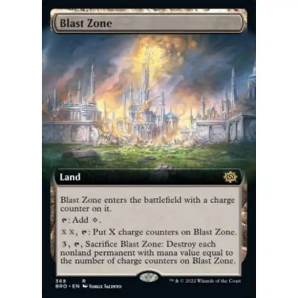 MtG The Brothers' War Rare Blast Zone #369 [Extended Art FOIL]