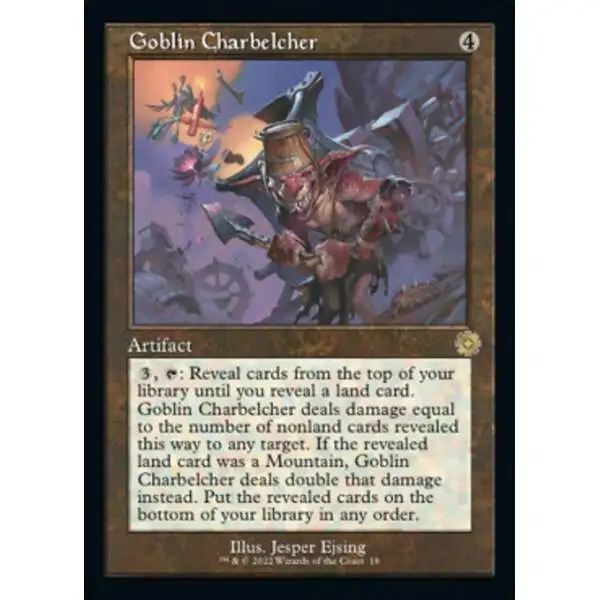 MtG The Brothers' War Retro Artifacts Rare Goblin Charbelcher #18 [Retro Frame]