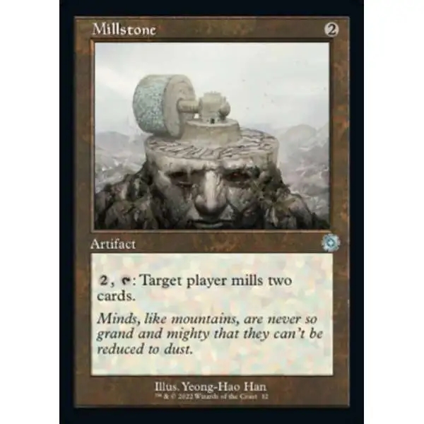 MtG The Brothers' War Retro Artifacts Uncommon Millstone #32 [Retro Frame FOIL]