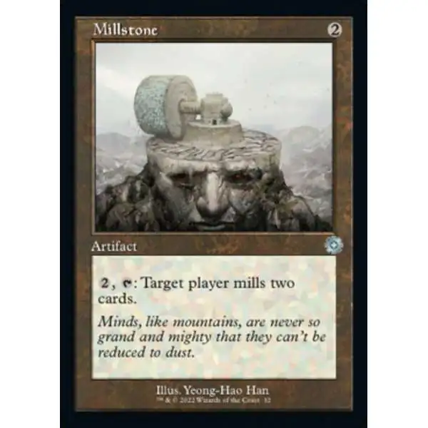 MtG The Brothers' War Retro Artifacts Uncommon Millstone #32 [Retro Frame]