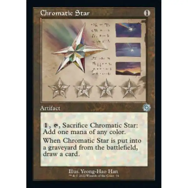 MtG The Brothers' War Retro Artifacts Uncommon Chromatic Star #74 [Retro Schematic]