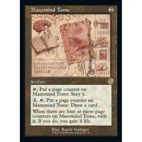 MtG The Brothers' War Retro Artifacts Rare Mazemind Tome #93 [Retro Schematic]
