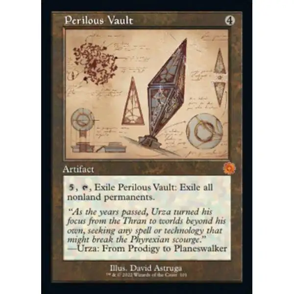 MtG The Brothers' War Retro Artifacts Mythic Rare Perilous Vault #101 [Retro Schematic]