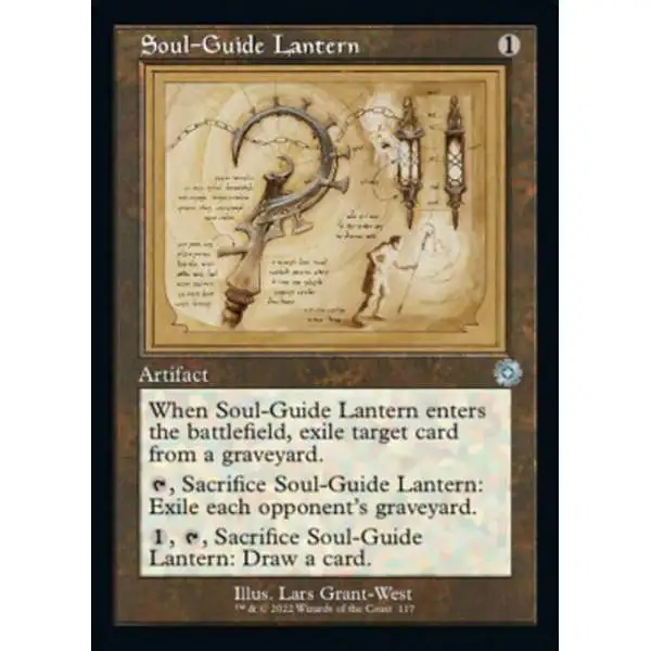 MtG The Brothers' War Retro Artifacts Uncommon Soul-Guide Lantern #117 [Retro Schematic]