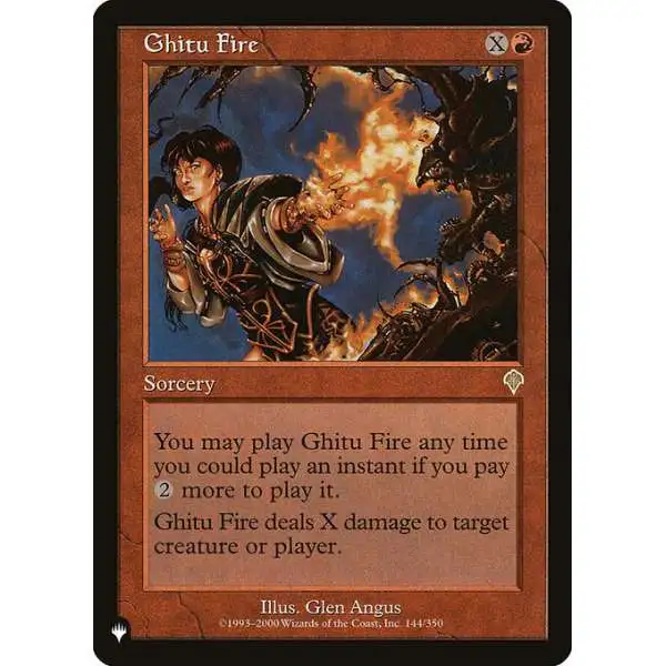 MtG The List Rare Ghitu Fire INV-144 [Invasion]