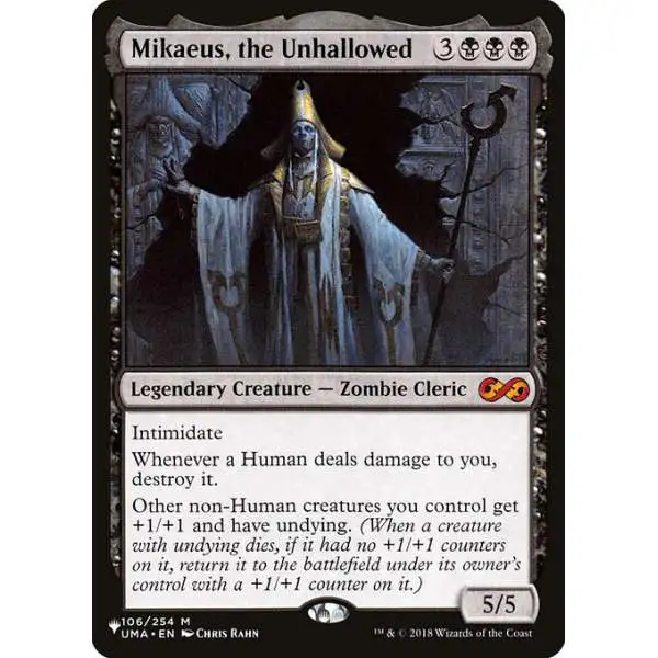 MtG The List Mythic Rare Mikaeus, the Unhallowed UMA-106 [Ultimate Masters]
