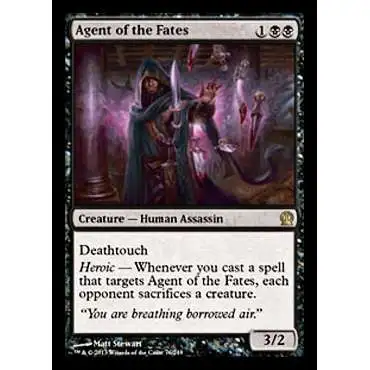 MtG Trading Card Game Theros Rare Agent of the Fates #76