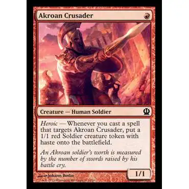 MtG Trading Card Game Theros Common Akroan Crusader #111