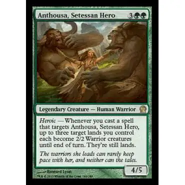 MtG Trading Card Game Theros Rare Anthousa, Setessan Hero #149