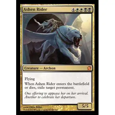MtG Trading Card Game Theros Mythic Rare Foil Ashen Rider #187