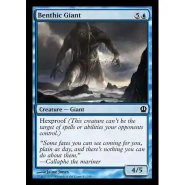 MtG Trading Card Game Theros Common Foil Benthic Giant #41