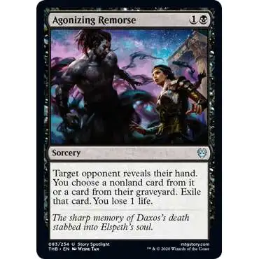 MtG Trading Card Game Theros Beyond Death Uncommon Agonizing Remorse #83