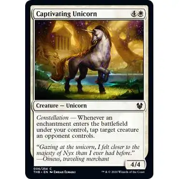 MtG Trading Card Game Theros Beyond Death Common Captivating Unicorn #6
