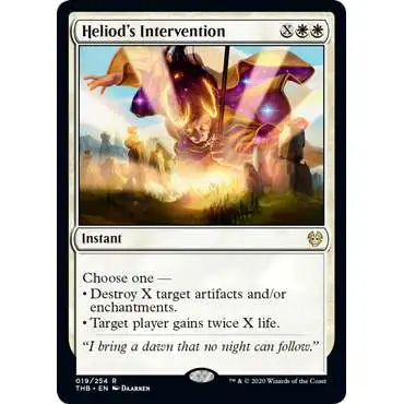 MtG Trading Card Game Theros Beyond Death Rare Heliod's Intervention #19