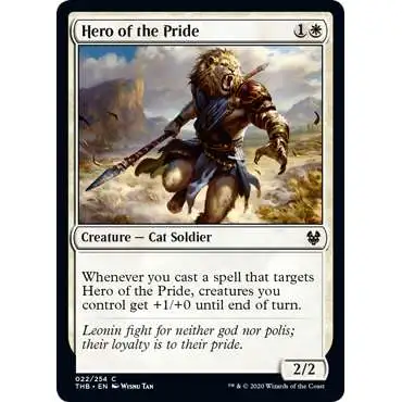 MtG Trading Card Game Theros Beyond Death Common Hero of the Pride #22