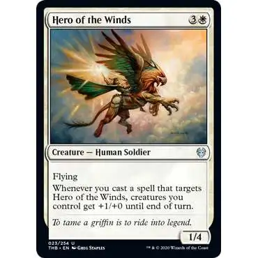 MtG Trading Card Game Theros Beyond Death Uncommon Hero of the Winds #23