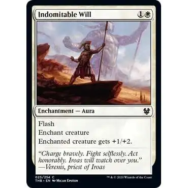 MtG Trading Card Game Theros Beyond Death Common Indomitable Will #25