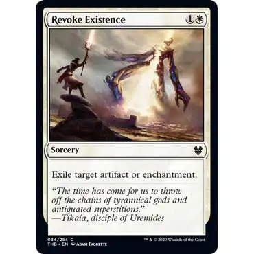 MtG Trading Card Game Theros Beyond Death Common Revoke Existence #34