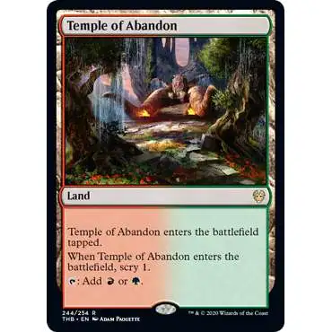 MtG Trading Card Game Theros Beyond Death Rare Temple of Abandon #244