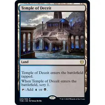 MtG Trading Card Game Theros Beyond Death Rare Temple of Deceit #245