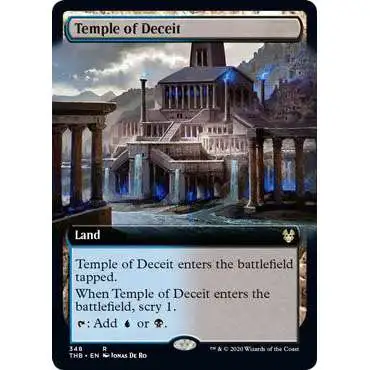MtG Trading Card Game Theros Beyond Death Rare Temple of Deceit #348 [Extended Art]