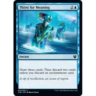 MtG Trading Card Game Theros Beyond Death Common Thirst for Meaning #74