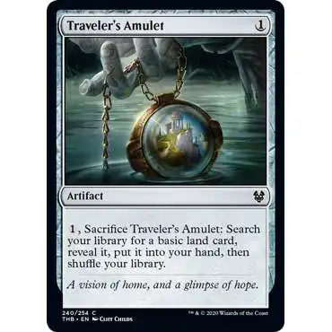 MtG Trading Card Game Theros Beyond Death Common Traveler's Amulet #240