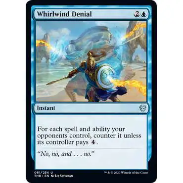 MtG Trading Card Game Theros Beyond Death Uncommon Whirlwind Denial #81