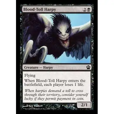 MtG Trading Card Game Theros Common Blood-Toll Harpy #79