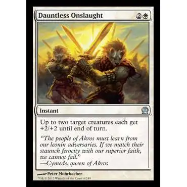MtG Trading Card Game Theros Uncommon Foil Dauntless Onslaught #6