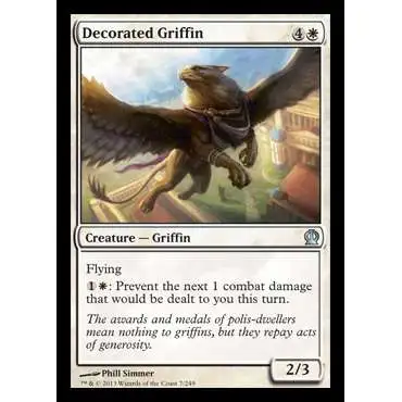 MtG Trading Card Game Theros Uncommon Decorated Griffin #7