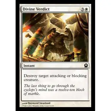 MtG Trading Card Game Theros Common Divine Verdict #8