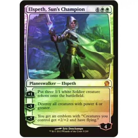 MtG Trading Card Game Theros Mythic Rare Foil Elspeth, Sun's Champion #9