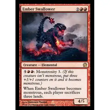 MtG Trading Card Game Theros Rare Foil Ember Swallower #120