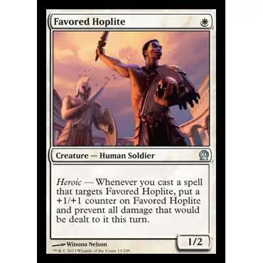 MtG Trading Card Game Theros Uncommon Favored Hoplite #13
