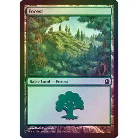 MtG Trading Card Game Theros Land Forest #246 [#246 Foil]