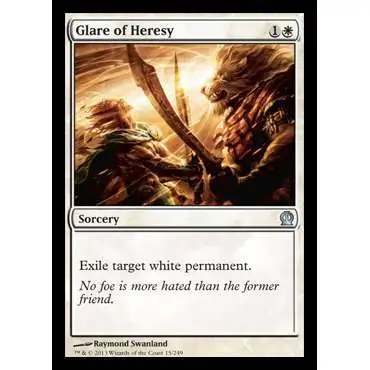 MtG Trading Card Game Theros Uncommon Foil Glare of Heresy #15