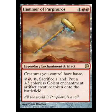 MtG Trading Card Game Theros Rare Hammer of Purphoros #124