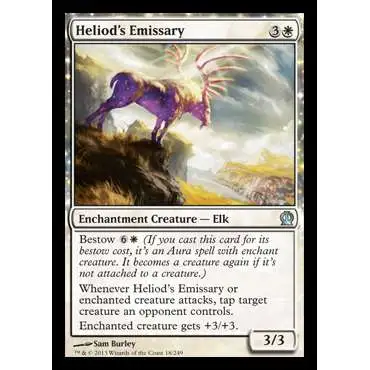 MtG Trading Card Game Theros Uncommon Heliod's Emissary #18