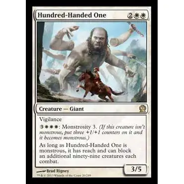 MtG Trading Card Game Theros Rare Hundred-Handed One #20